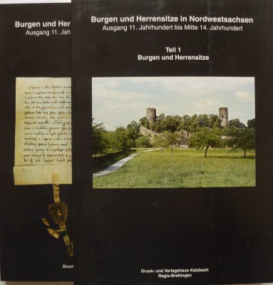 Burgen und Herrensitze in Nordwestsachsen, 2 Bände, Titelcover